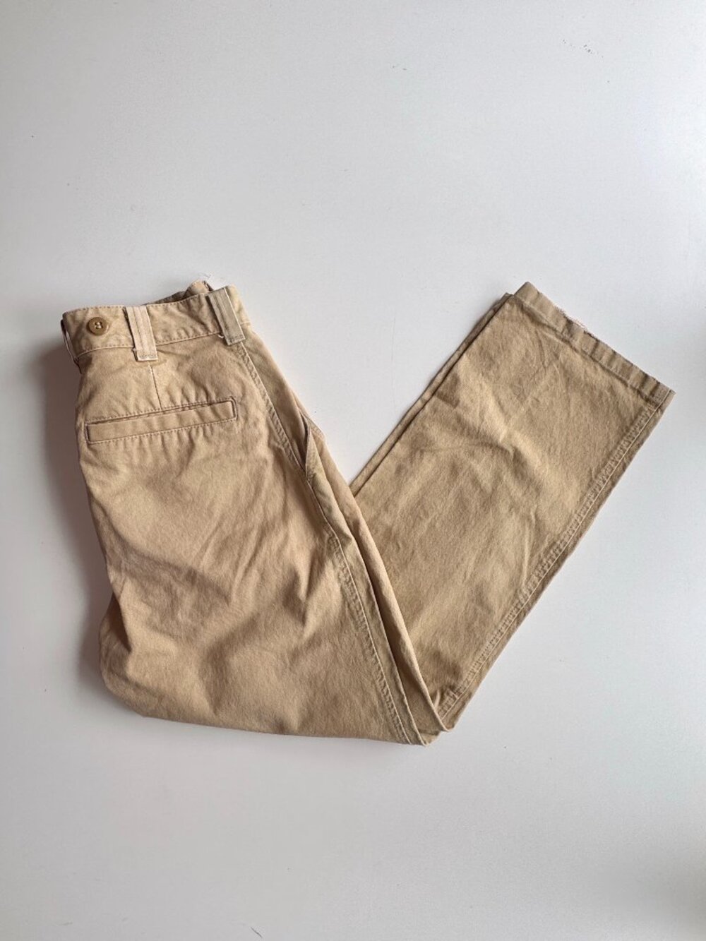 Vintage FILSON Style 79 Tan Cotton Dry Tin Cloth Canvas Work Pants, Size 28